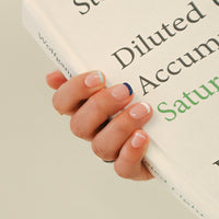 MUZMAK Nail Tips 36pcs #Neutral French(Short Square)