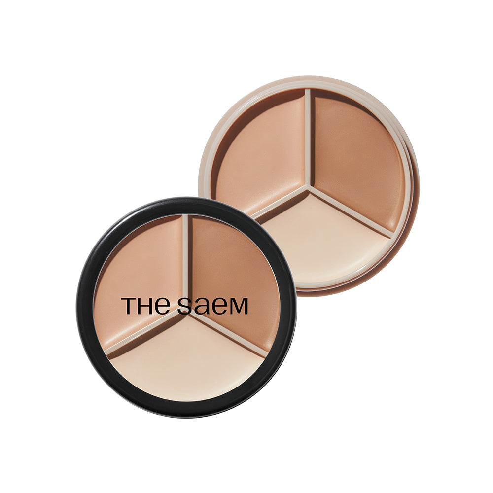 the SAEM Cover Perfection Triple Pot Concealer