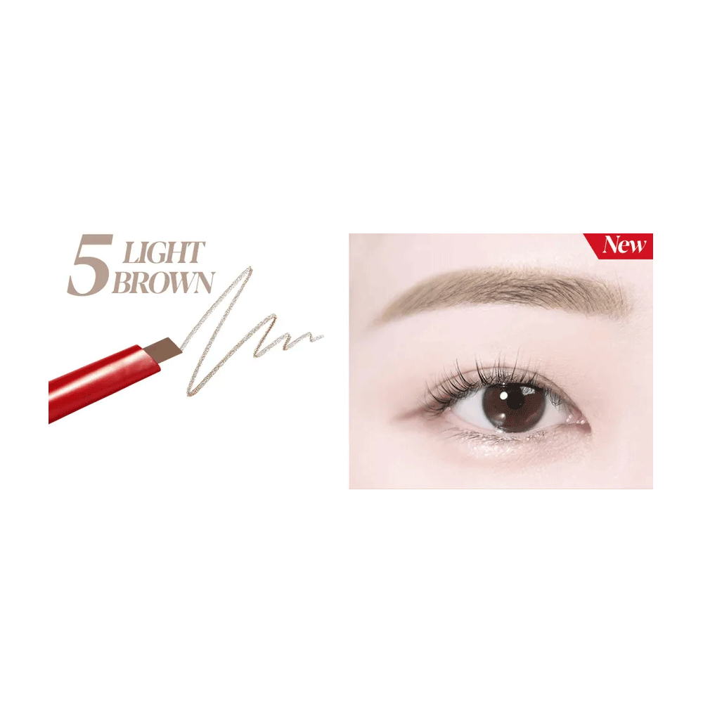 Espoir The Brow Balance Pencil 0.1g - LIGHT BROWN A light, warm-toned shade ideal for those with blonde hair.