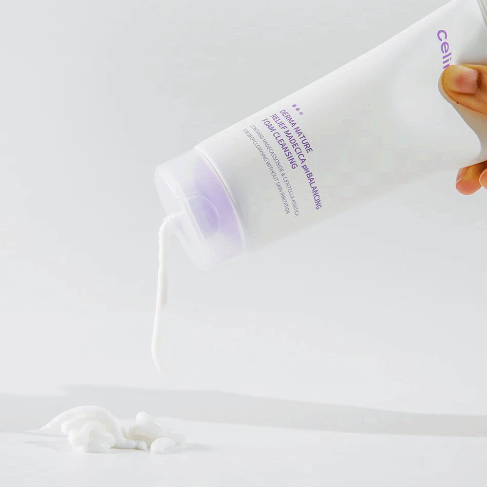celimax Derma Nature Relief Madecica pH Balancing Foam Cleansing 150ml - DODOSKIN