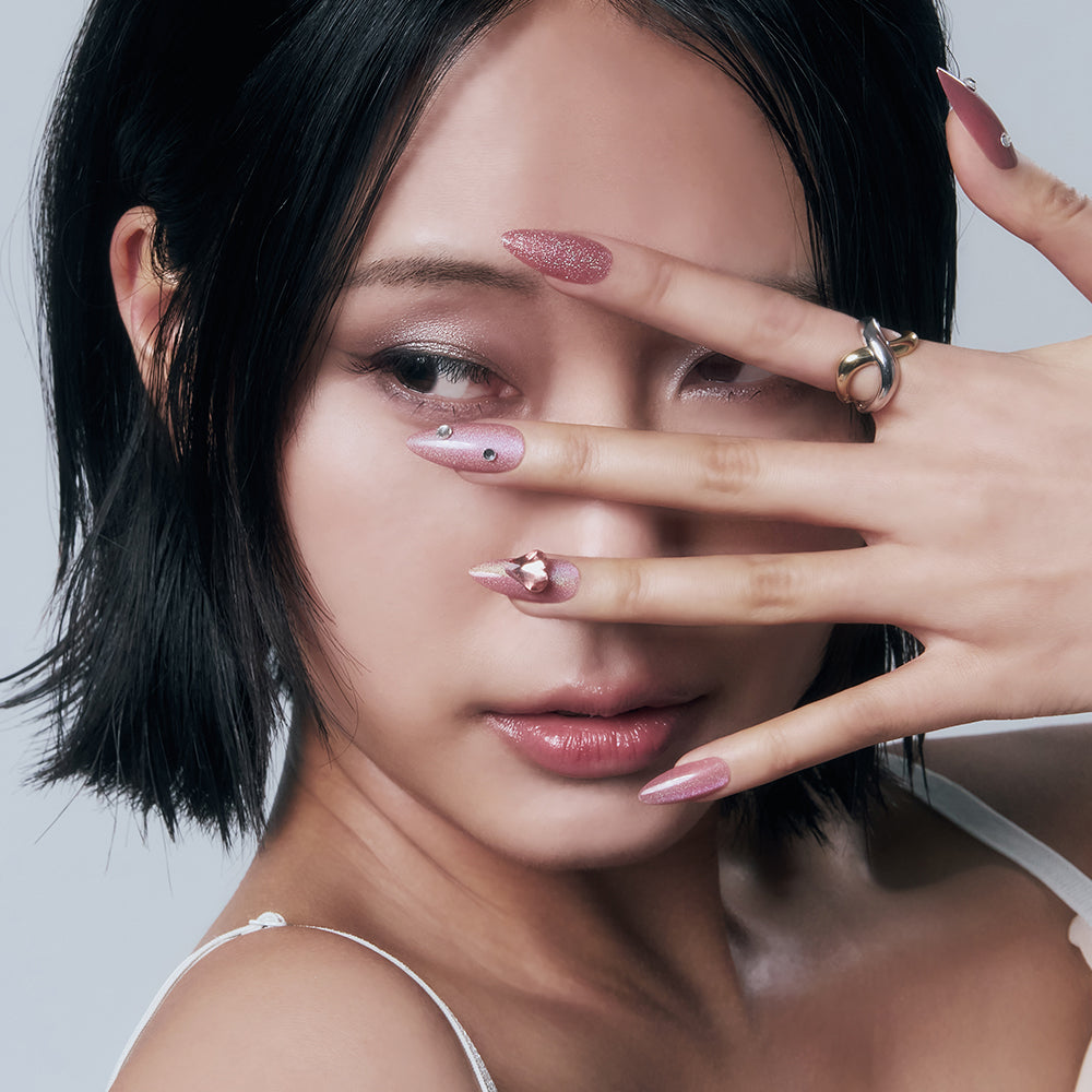 MUZMAK Nail Tips 36pcs #Dollish(Round Stiletto)