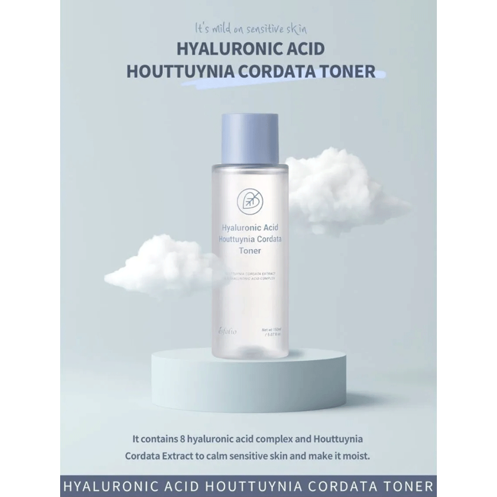 esfolio Hyaluronic Acid Houttuynia Cordata Toner 150ml - DODOSKIN