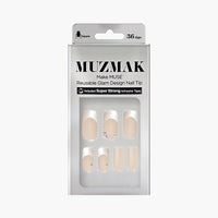 MUZMAK Nail Tips 36pcs #Cinnamon Dust(Square)