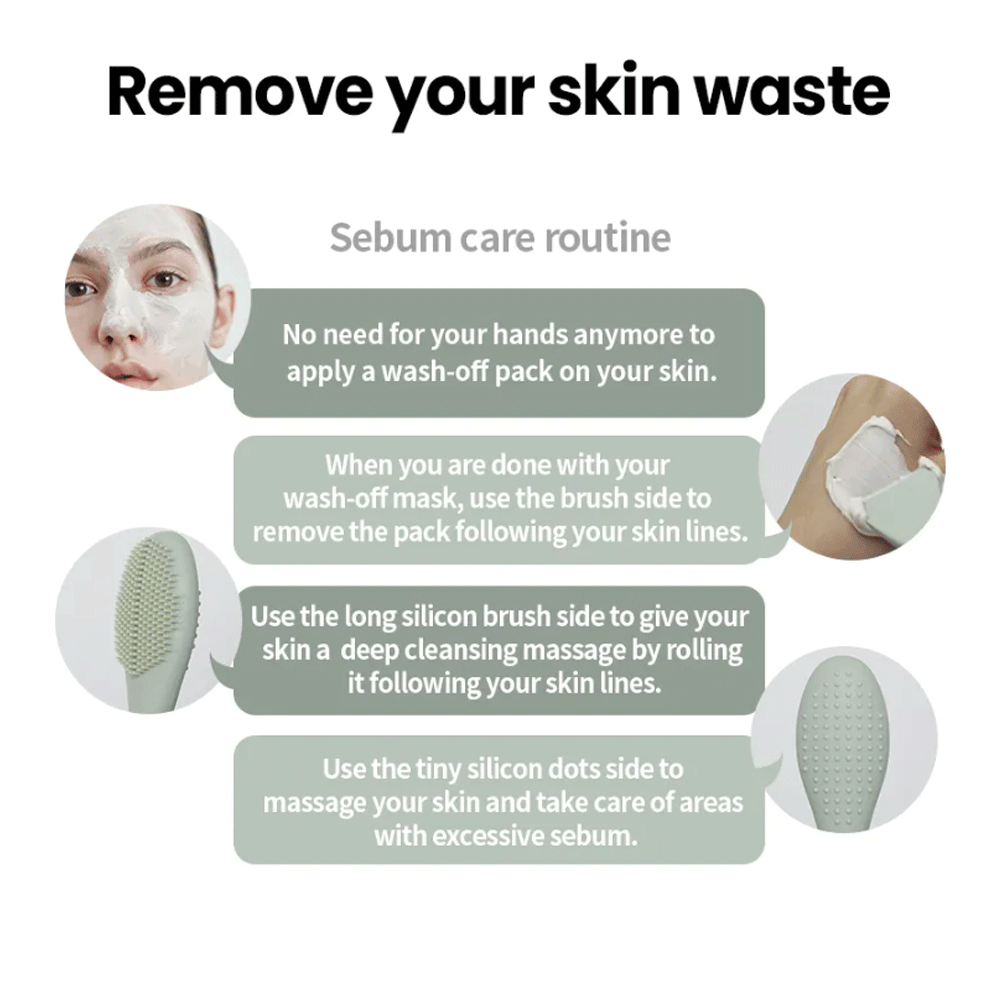 ilso Dual Clean Brush 1 pc - DODOSKIN