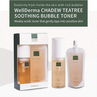 (NEWA) WellDerma TeaTree Soothing Bubble Toner 150ml + Refill 100ml - DODOSKIN