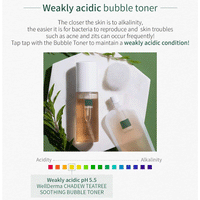 (NEWA) WellDerma TeaTree Soothing Bubble Toner 150ml + Refill 100ml - DODOSKIN