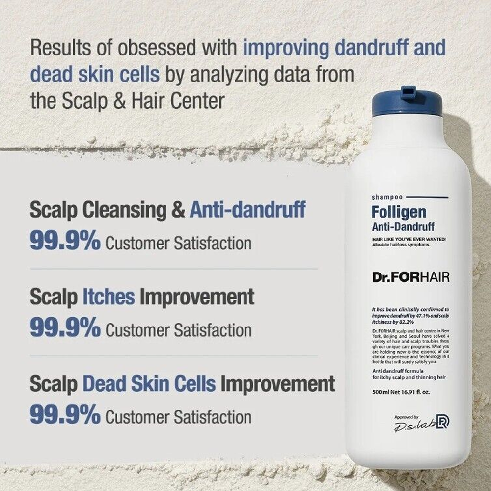 Dr.FORHAIR Folligen Anti-Dandruff Shampoo 500ml - DODOSKIN