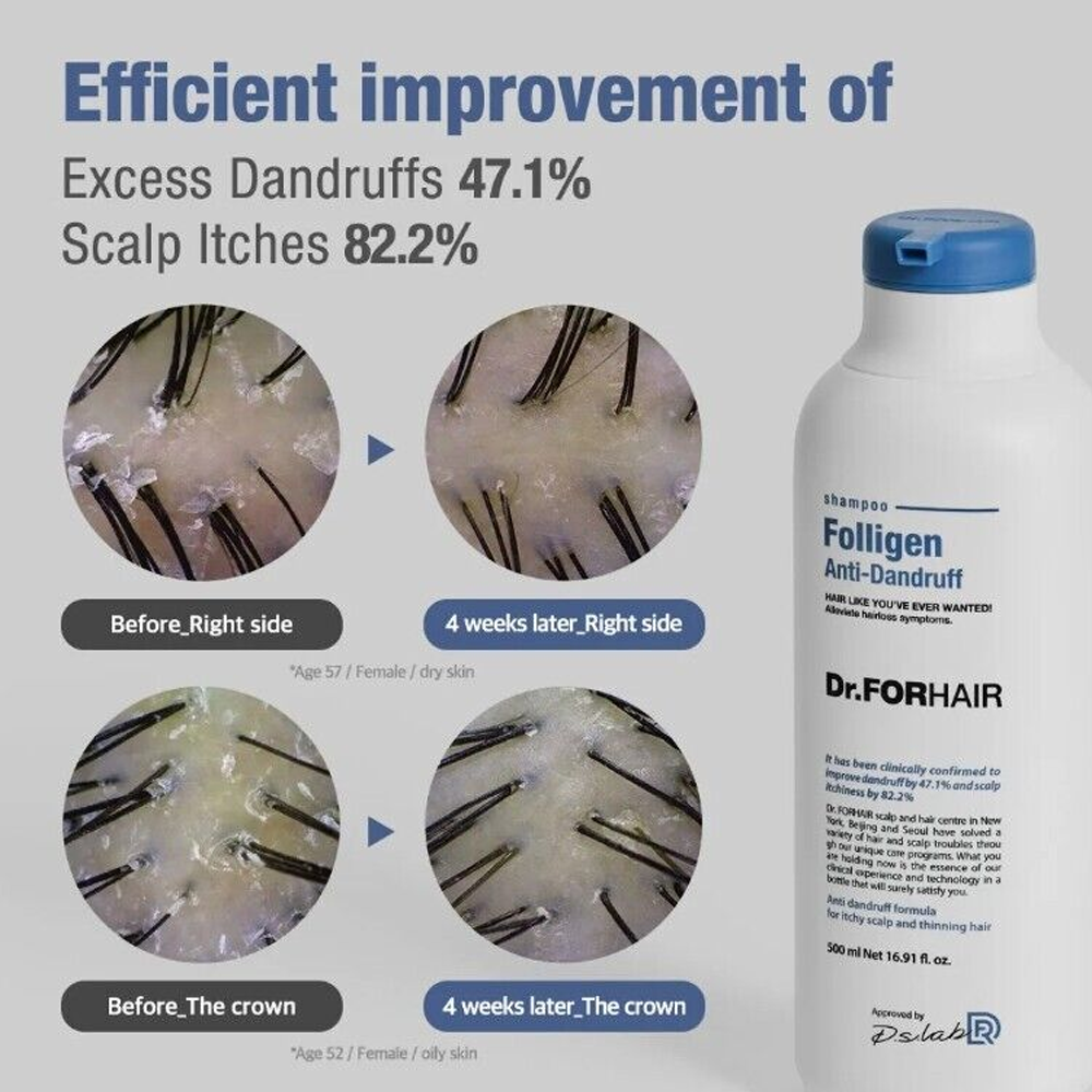 Dr.FORHAIR Folligen Anti-Dandruff Shampoo 500ml - DODOSKIN