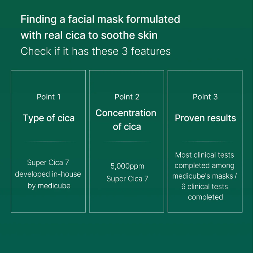 MEDICUBE Super Cica Daily Quick Mask 30 sheets - DODOSKIN