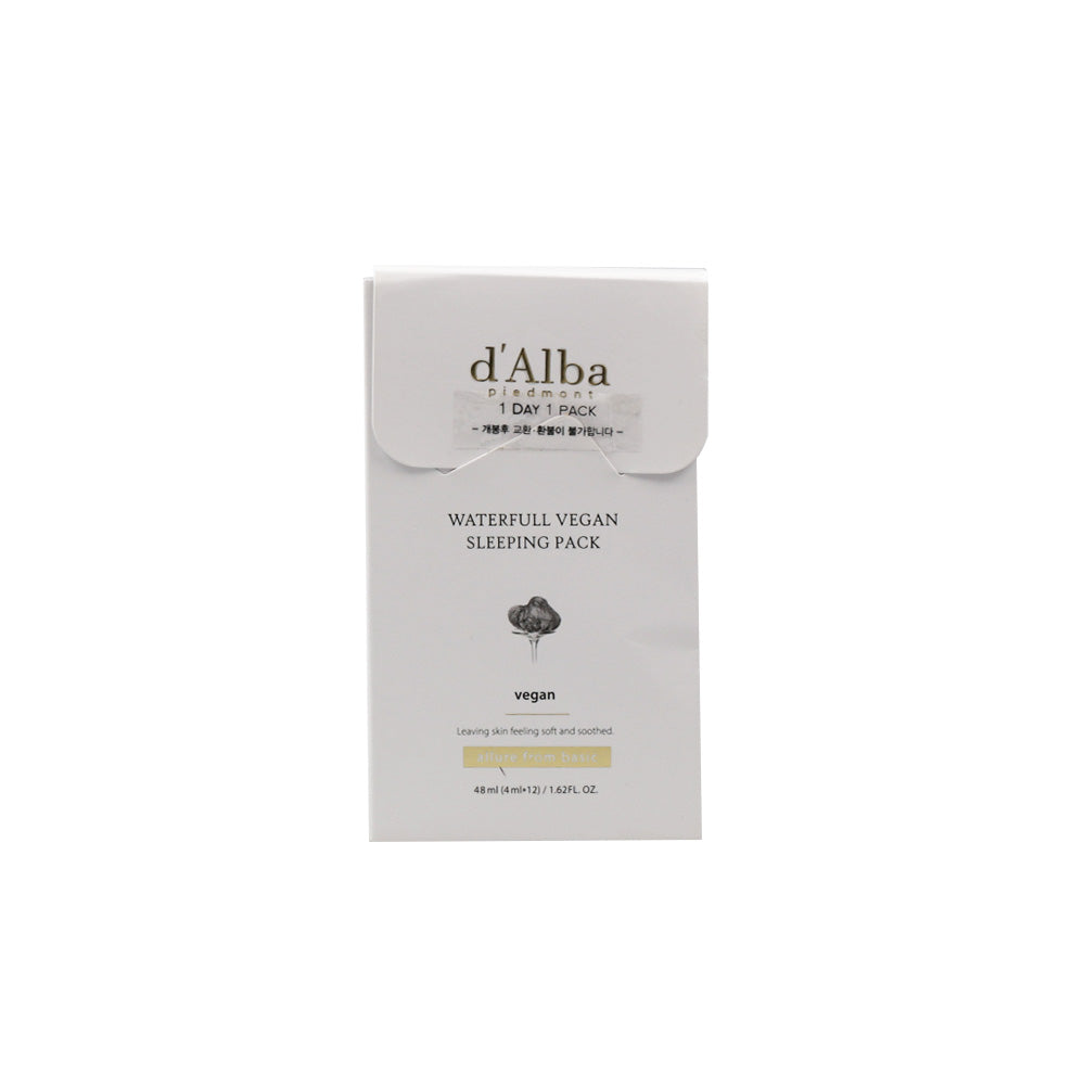 d’Alba Waterfull Sleeping Pack 4ml * 12ea