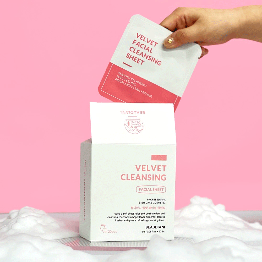 BEAUDIANI Velvet Facial Cleansing Sheet 8ml x 20ea - DODOSKIN