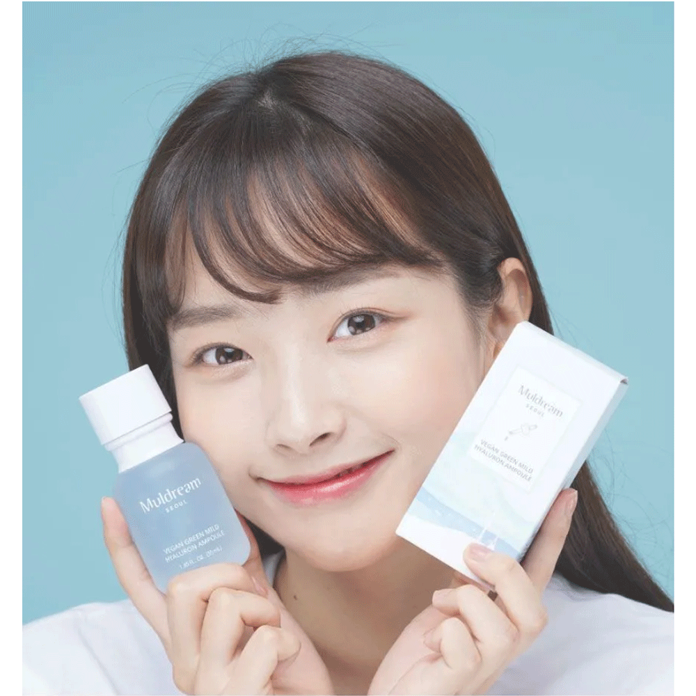 (NEWA) Muldream Vegan Green Mild Hyaluron Ampoule 55ml - DODOSKIN