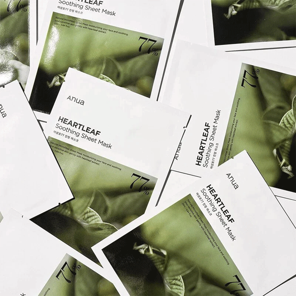 Anua Heartleaf 77% Soothing Sheet Mask Set 25ml *10ea - DODOSKIN