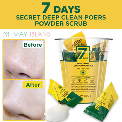 MAY ISLAND 7 Days Secret Pore Clear Powder Scrub 5gx12ea - DODOSKIN