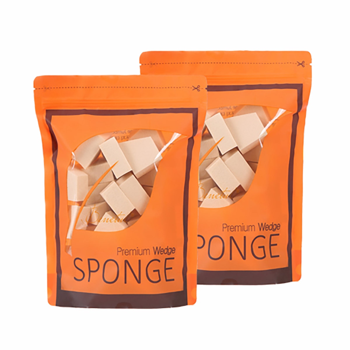 Benetul Wedge Sponge Jumbo Pack 30ea x 2
