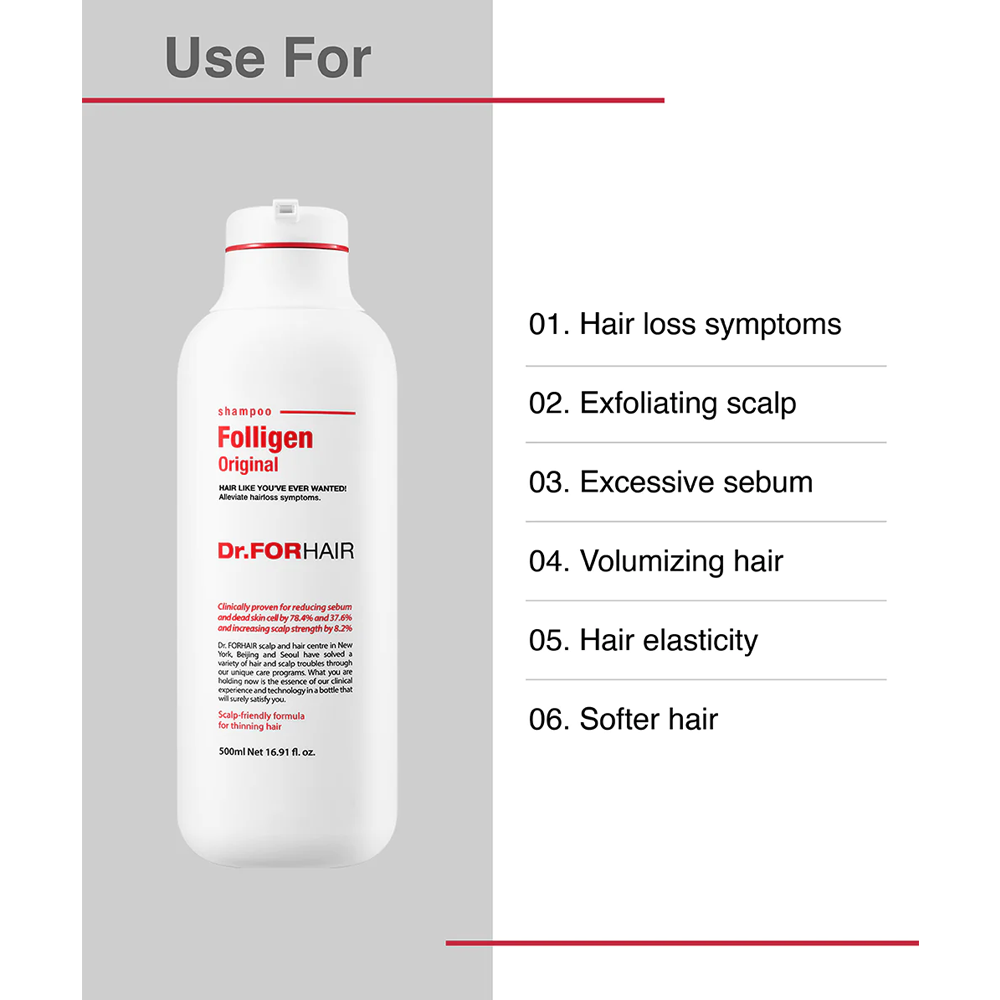 DR.FORHAIR Folligen Shampoo 500ml - DODOSKIN