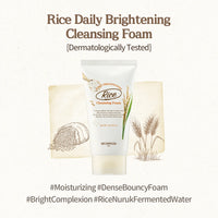 (Mhark) SKINFOOD Rice Daily Brightening Cleansing Foam 150ml - DODOSKIN