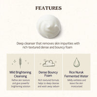 (Mhark) SKINFOOD Rice Daily Brightening Cleansing Foam 150ml - DODOSKIN