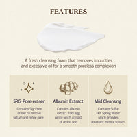 (Mhark) SKINFOOD Egg White Perfect Pore Cleansing Foam 150ml - DODOSKIN