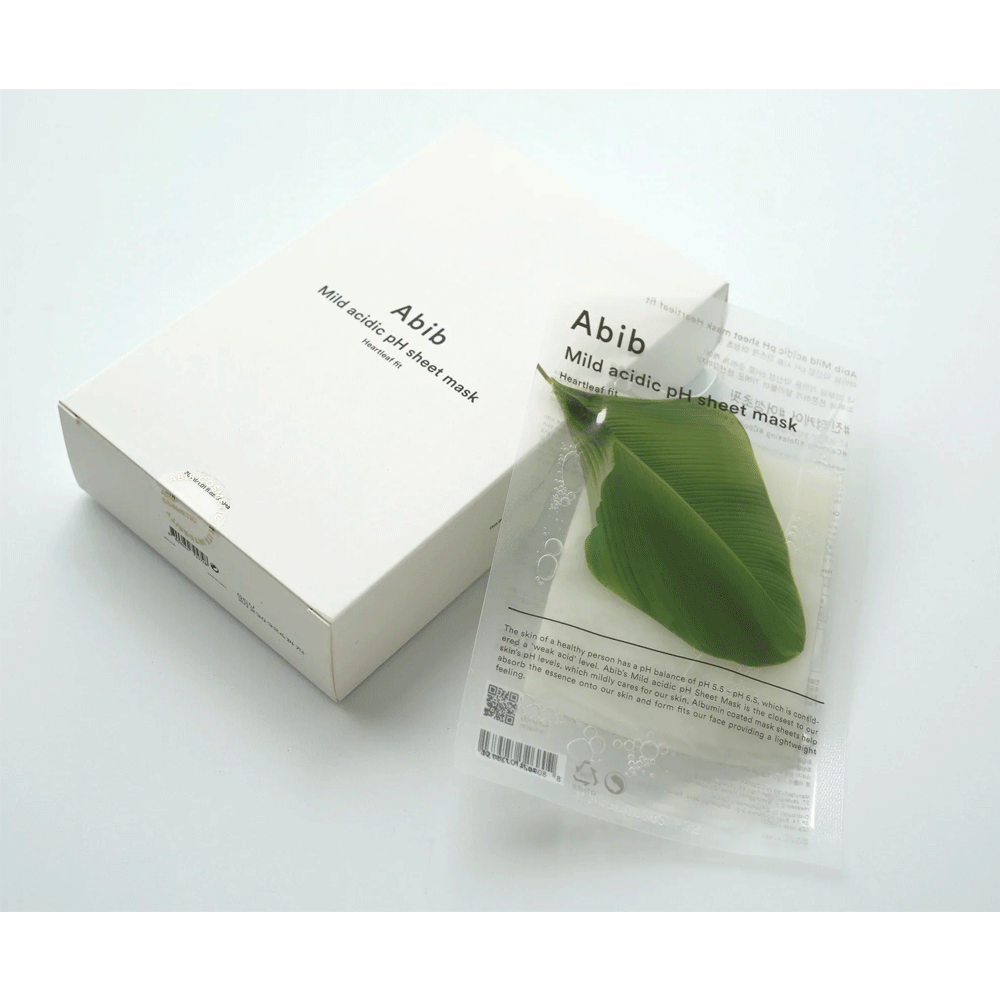 Abib Mild Acidic pH Sheet Mask 10ea #Heartleaf Fit - DODOSKIN