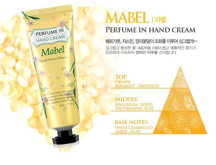 MediFlower Perfume In Hand Cream 80g - 3 Types - Dodoskin