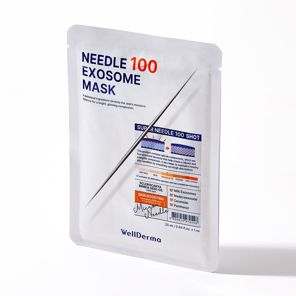 Wellderma Needle Exosome Mask Pack 100 5 Sheets