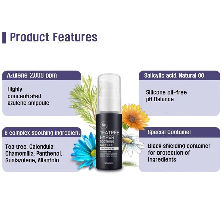 Sidmool Teatree Hyper Soothing Ampoule 30g - DODOSKIN