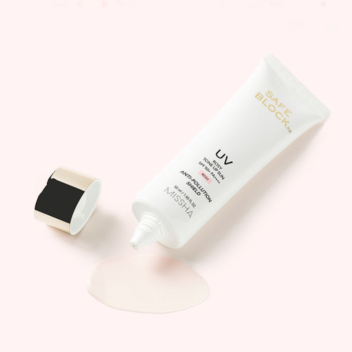 1+1 MISSHA Safe Block RX Rosy Tone-Up Sun SPF50+ PA++++ 50ml