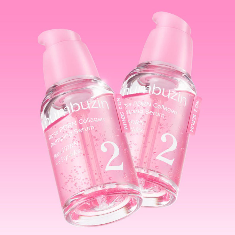1+1 numbuzin No. 2 Rose PDRN Collagen Plumping Serum 30ml