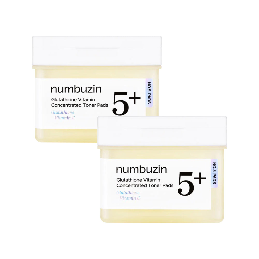 1+1 numbuzin No. 5 Glutathione Vitamin Concentrated Toner Pads 180ml 70ea