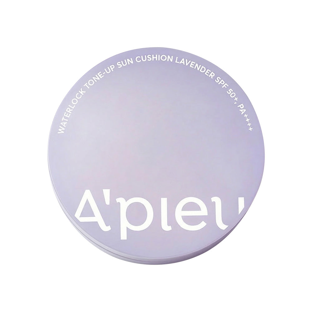 A'PIEU Water Lock Tone Up Sun Cushion Lavender 15g SPF50+ PA++++