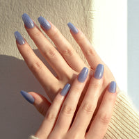 MUZMAK Nail Tips 36pcs #Blue Lemonade(Coffin)