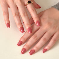 MUZMAK Nail Tips 36pcs #Caffeine Rose(Regular Square)