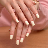 MUZMAK Nail Tips 36pcs #Butter(Regular Square)