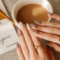 MUZMAK Nail Tips 36pcs #Cozy Sand(Almond)