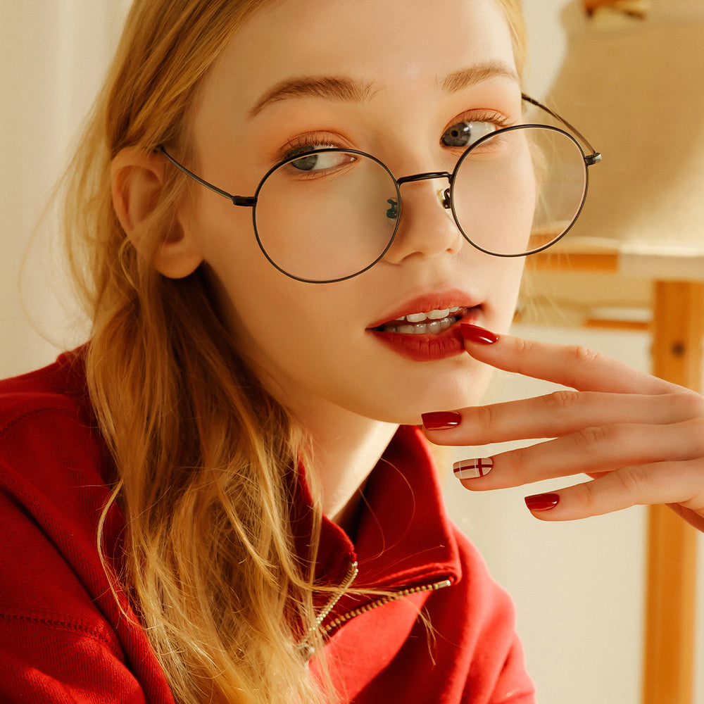 MUZMAK Nail Tips 36pcs #About Red(Regular Square)