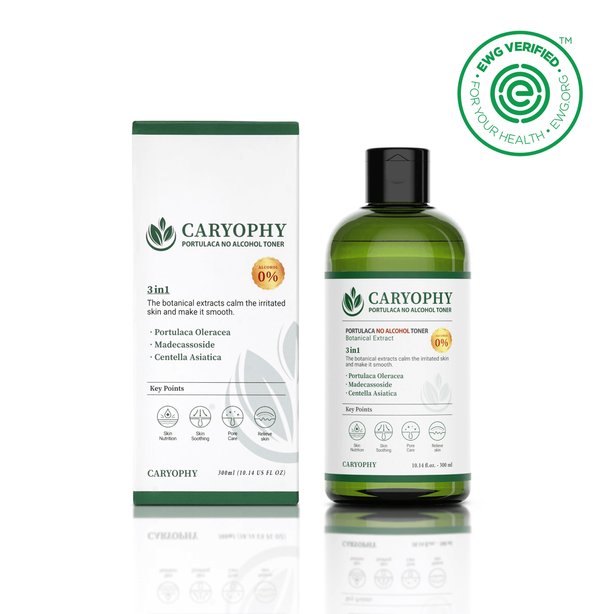 (Matthew검수) CARYOPHY Portulaca Toner 300ml - DODOSKIN
