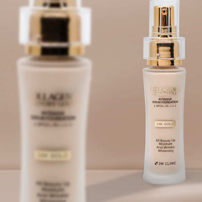 3W CLINIC Collagen & Luxury Gold Intensive Serum Foundation SPF50+ PA++++ 40g