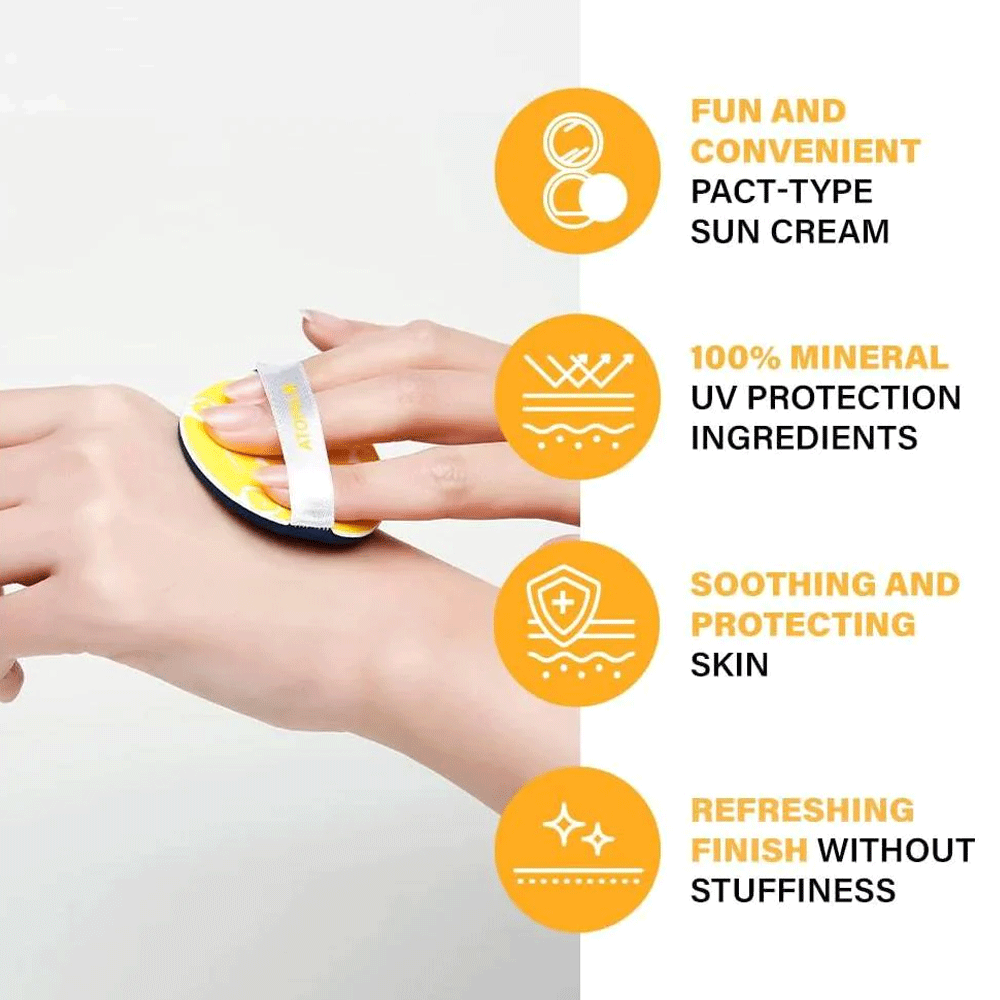 ATOPALM TOK TOK Facial Sun Pact SPF43 PA+++ 15g - DODOSKIN