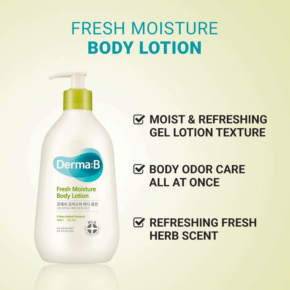 Derma-B Fresh Moisture Body Lotion 400ml - DODOSKIN