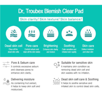TOSOWOONG Dr. Troubex Blemish Pads 70pcs - DODOSKIN