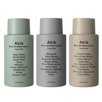 Abib body emulsion 3type Fragrant bottle 300ml
