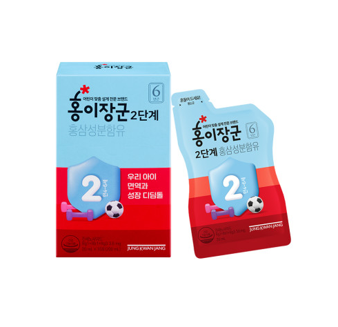 Jung Kwan Jang Kid Tonic Step 2 (Ages 4-6) Korean Red Ginseng 1 box (20ml 30ea) - DODOSKIN