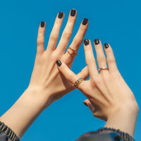 MUZMAK Nail Tips 36pcs #Zero Black(Short Square)