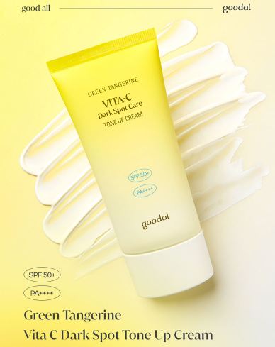 GOODAL GREEN TANGERINE VITA C DARK SPOT TONE UP CREAM 50ml - Dodoskin