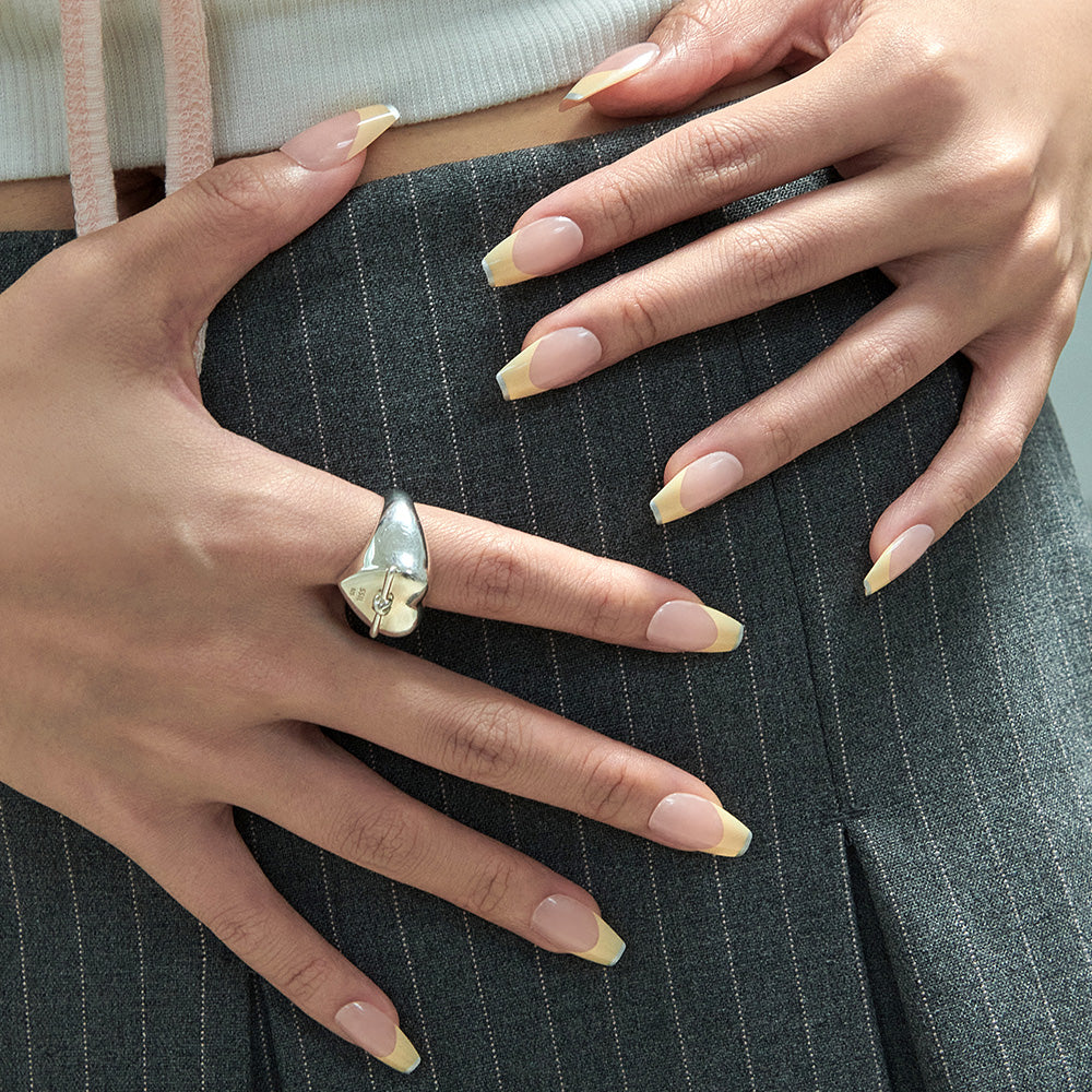 MUZMAK Nail Tips 36pcs #Novella(Coffin)