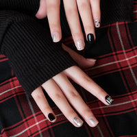 MUZMAK Nail Tips 36pcs #Grunge Bear(Short Square)