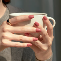 MUZMAK Nail Tips 36pcs #Caffeine Rose(Regular Square)