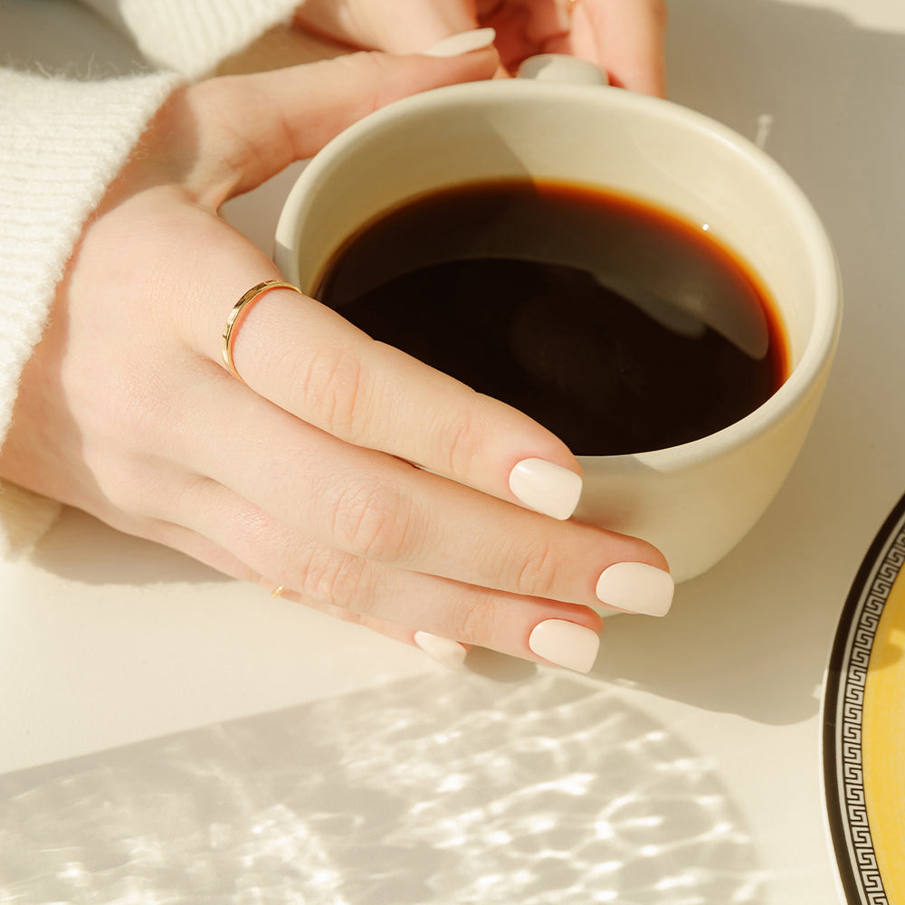 MUZMAK Nail Tips 36pcs #Cream Beige(Short Square)