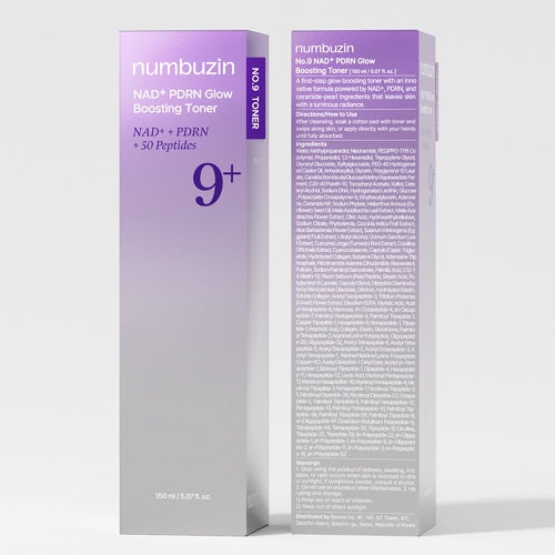 Numbuzin No.9 NAD+ PDRN Glow Boosting Toner 150ml